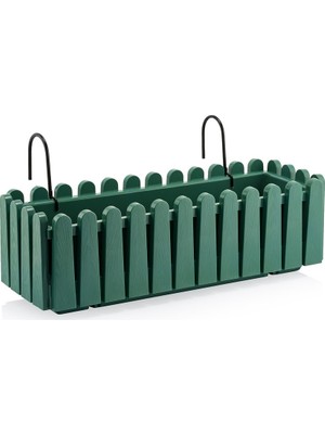 DRC Çit Saksı Yeşil 75 cm 14 lt