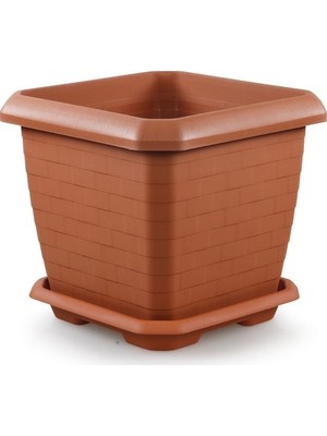 DRC Örgü Desenli Hisar Saksı Kiremit 37 cm 25,5 lt