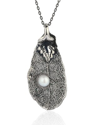 Sufi Design Gerçek Yaprak Kolye
