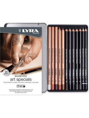 Lyra Rembrandt Art Specials 12'li Füzen Kalem Seti Yüksek Pigmentli Metal Kutu