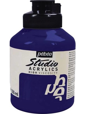 Pebeo Studio Akrilik Boya 500ML No:15 Dark Ultramarine Blue