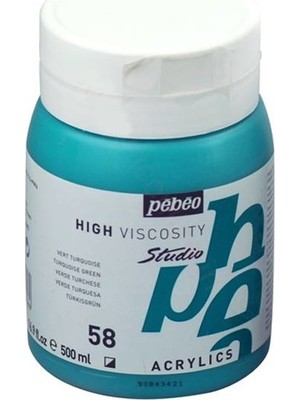Pebeo Studio Akrilik Boya 500ML No:58 Turquoise Green