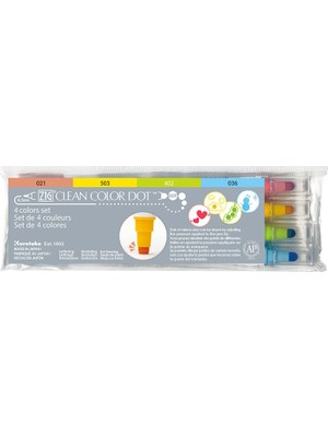 Zig Clean Color Dot Çift Uçlu Marker Kalem 4lü Set