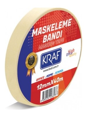 Kraf Maskeleme Bandı 12 mm x 40 M