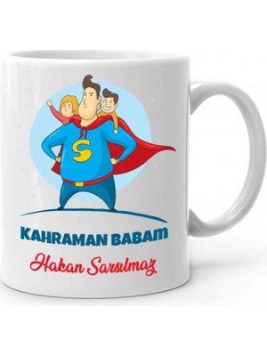 Hediye Panayırı Babalar Günü Hediyesi Kahraman Babam Kupa Bardak