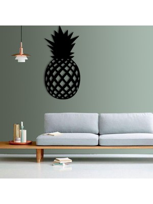 Woodenart Ledli Ananas Ahşap Tablo