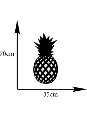 Woodenart Ledli Ananas Ahşap Tablo