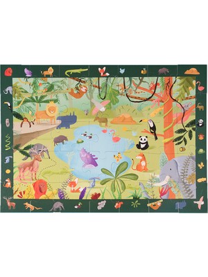 Kidmosfer Buzz Puzzle - Jungle (Search And Find Puzzle)