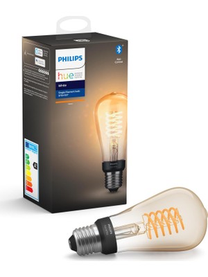 Philips Hue W Filament Ampul ST64 E27 Sarı Işık Bluetooth