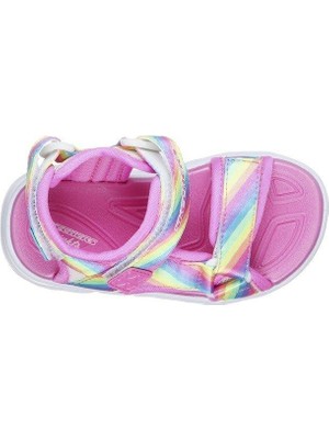 Skechers HYPNO-FLASH - RAİNBOW LİGHTS Büyük Kız Çocuk Çok Renkli Işıklı Sandalet - 20218L MLT