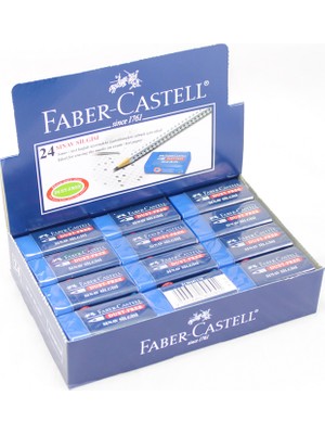 Faber-Castell No:24 Orta Boy Mavi Sınav Silgisi 24'lü