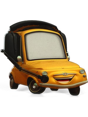 Birlik Fotoğrafçılık Sarı Araba Damla Çerçeve (8X10) Dmlas