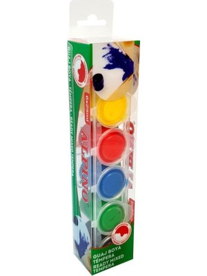 Alpino Tempera Sulu - Guaj Boya 6 Renk x 25 ml Şeffaf Kutu DM-930