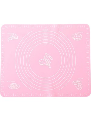 Demet Plastik 40 x 50 cm Silikon Hamur Matı Pembe Renk