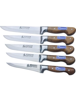 Sürmene Mutfak Bıçak Et Kasap Kurban Set 5'li Sürmene El Yapım