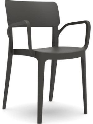 Novussi Panora Sandalye Siyah 6'lı Set