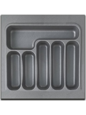 Bluecape Kaşıklık Mutfak Dolap Kaşıklık Çok Gözlü Gri Kaşıklık 42 x 49 cm