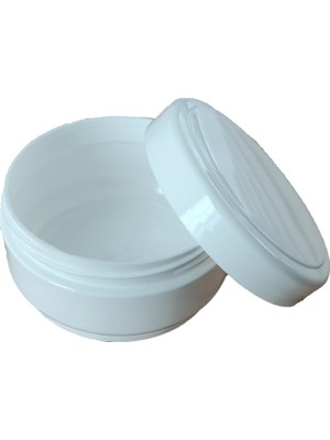 Demet Home Boş Kozmetik-Krem-Pomat Kutusu Plastik Krem Kavanozu 50 ml 100'LÜ