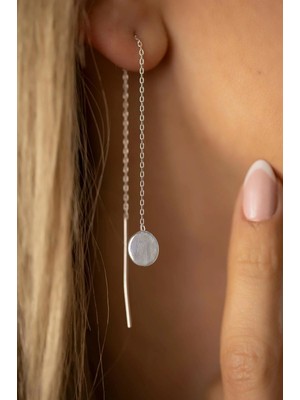 Midyat Nurtaş Gümüş Yuvarlak Model Gümüş Küpe