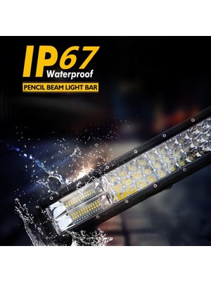 Techmaster 288W 96 Combo Led Delici&Yayıcı Off Road Lambası Projektör 51Cm