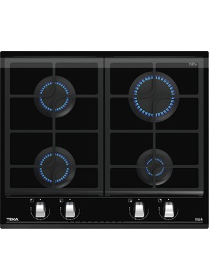 Teka GZC 64300 XBN Ankastre ExactFlame Teknolojili Kristal Cam Gazlı Ocak Döküm Izgara Siyah 60 cm 112570029