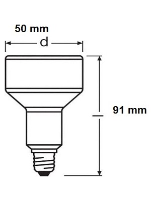 Osram Duluxstar Reflector Ampül Dst R50 7W 825 E14 Osram 4008321234223