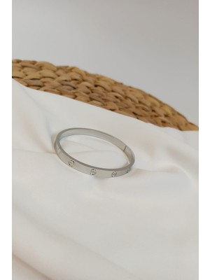 X-lady Accessories Universal Çelik Kelepçe Bileklik Altın