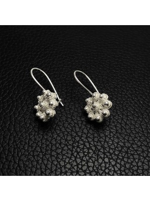 Midyat Nurtaş Gümüş Bereket Model Telkari Bayan Gümüş Küpe