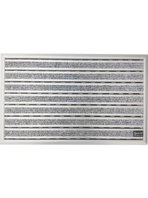 Arfen Halı Üst Yüzeyli Alüminyum Ince Seri Gri Paspas 60 x 90 cm