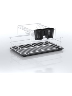 Tekno-tel Iki Katlı Bulaşıklık Tabaklık Beyaz KB015