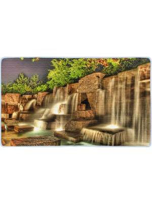 Colorix Kaymaz Deri Taban Banyo Paspas Takımı 50 x 60 cm - 60 x 100 cm