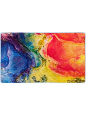 Colorix Kaymaz Deri Taban Banyo Paspas Takımı 50 x 60 cm - 60 x 100 cm