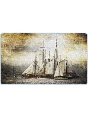 Colorix Kaymaz Deri Taban Banyo Paspas Takımı 50 x 60 cm - 60 x 100 cm