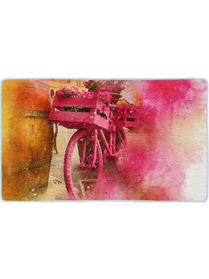 Colorix Kaymaz Deri Taban Banyo Paspas Takımı 50 x 60 cm - 60 x 100 cm