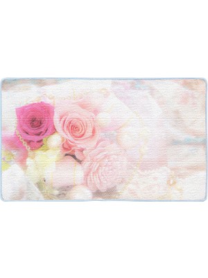 Colorix Kaymaz Deri Taban Banyo Paspas Takımı 50 x 60 cm - 60 x 100 cm