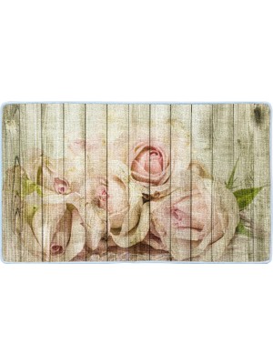 Colorix Kaymaz Deri Taban Banyo Paspas Takımı 50 x 60 cm - 60 x 100 cm