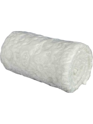 Bahar Soft Peluş Bebek Battaniyesi Yumuşak Doku 100 x 120 cm Düz Desen Unisex