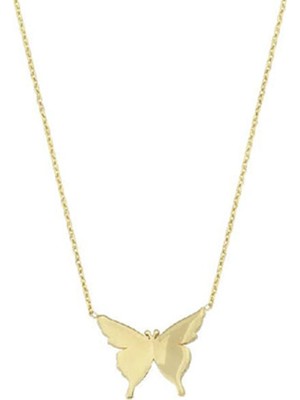 Engingold 14 Ayar Altın Kelebek Kolye