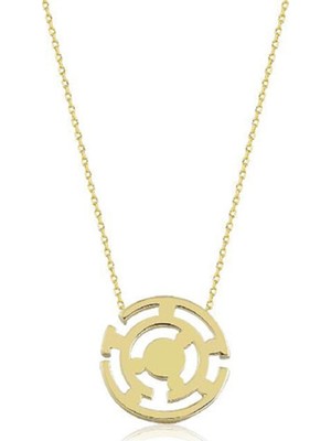 Engingold 14 Ayar Altın Taşsız Çark Kolye