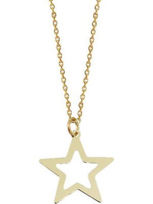Engingold 14 Ayar Altın Yıldız Kolye