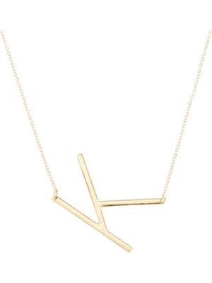 Engingold 14K Altın Harf Kolye