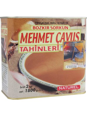 Mehmet Çavuş Kepekli Bozkır Tahini Teneke Kutu 2 kg