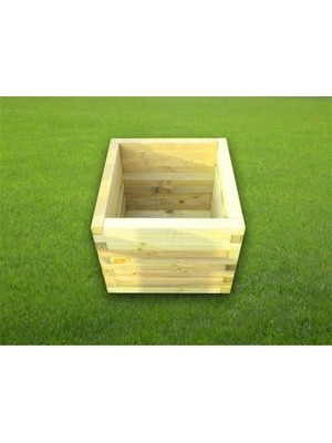 Cicibici Ahşap Saksı 40X40X40 Cm