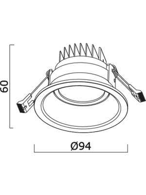 Goya 8W Led'Li Spot 3000K Gün Işığı Gy 1735