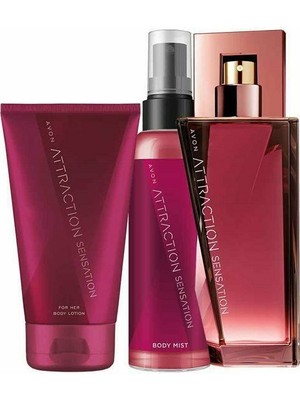 Avon Attraction Sensation Kadın Parfüm 3lü Set