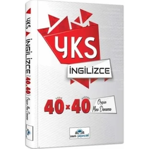 İrem Yayıncılık YKS İngilizce 40×40 Özgün Mini Denemeler