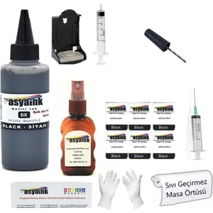 Canon PG-46 Uyumlu Siyah Kartuş Dolum Seti E414 - E484 100 ml