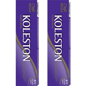 2’li Koleston Tüp Küllü Açık Kumral 8/1 Saç Boyası