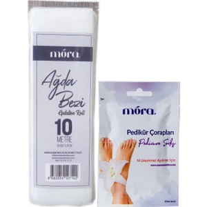 Ağda Bezi 50 Adet x 20 cm + Pedikür Çorabı
