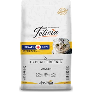 Düşük Tahıllı Hipoalerjenik Tavuklu Kısırlaştırılmış Yaşlı ve Yetişkin Kedi Maması 12kg